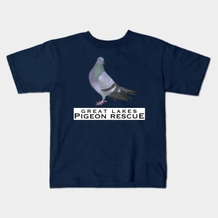 Great Lakes Pigeon Rescue Mascot Kids T-Shirt